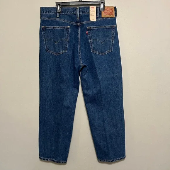 Levi's 550 Mens Jeans 38x30 Relaxed Fit Medium Wash Blue NWT Tapered Leg Classic - Picture 2 of 10